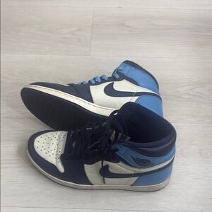 Men's Blue and White Sneakers